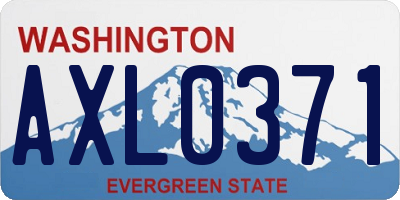 WA license plate AXL0371