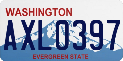 WA license plate AXL0397