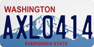 WA license plate AXL0414