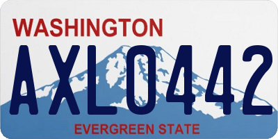 WA license plate AXL0442