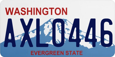 WA license plate AXL0446