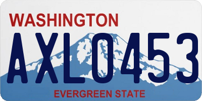 WA license plate AXL0453