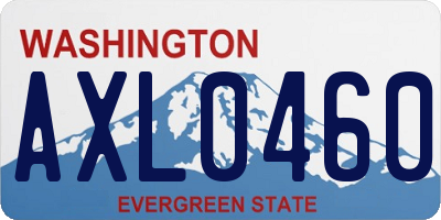 WA license plate AXL0460