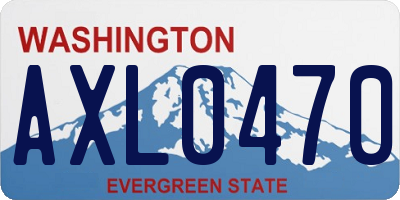 WA license plate AXL0470