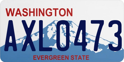 WA license plate AXL0473
