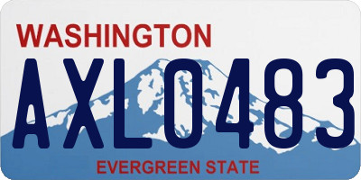 WA license plate AXL0483