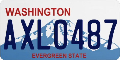 WA license plate AXL0487