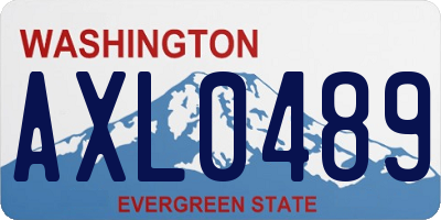 WA license plate AXL0489