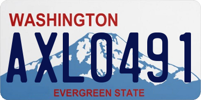 WA license plate AXL0491