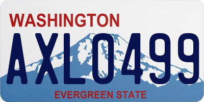 WA license plate AXL0499
