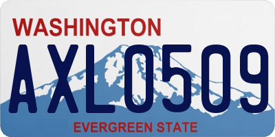 WA license plate AXL0509
