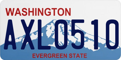 WA license plate AXL0510