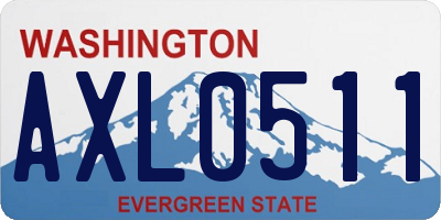 WA license plate AXL0511