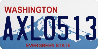 WA license plate AXL0513