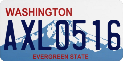 WA license plate AXL0516