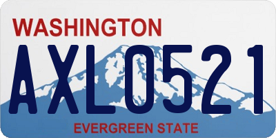 WA license plate AXL0521