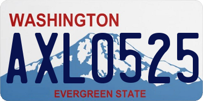 WA license plate AXL0525