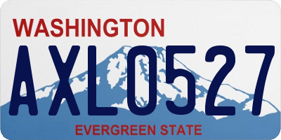 WA license plate AXL0527