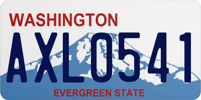 WA license plate AXL0541