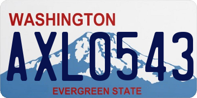 WA license plate AXL0543