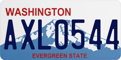 WA license plate AXL0544