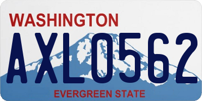 WA license plate AXL0562