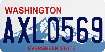 WA license plate AXL0569