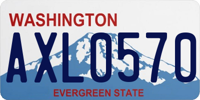 WA license plate AXL0570