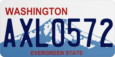 WA license plate AXL0572