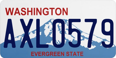 WA license plate AXL0579