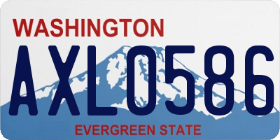 WA license plate AXL0586