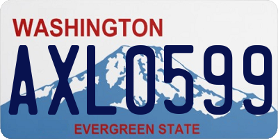 WA license plate AXL0599