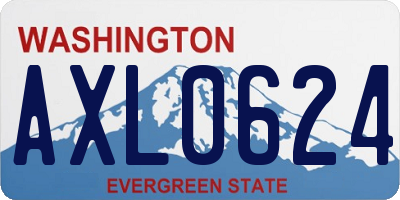 WA license plate AXL0624
