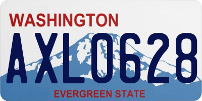WA license plate AXL0628