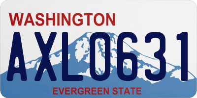 WA license plate AXL0631