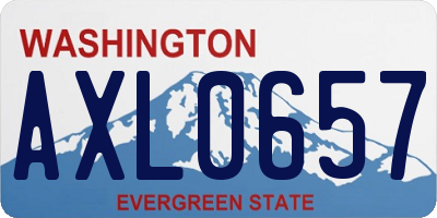 WA license plate AXL0657