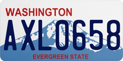 WA license plate AXL0658