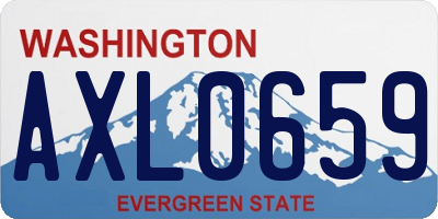 WA license plate AXL0659