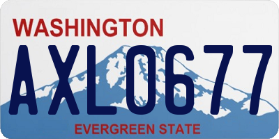 WA license plate AXL0677