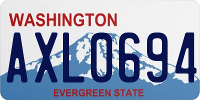 WA license plate AXL0694