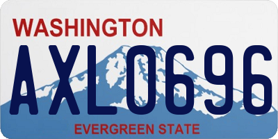 WA license plate AXL0696