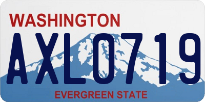 WA license plate AXL0719