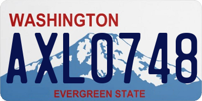 WA license plate AXL0748