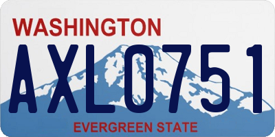WA license plate AXL0751