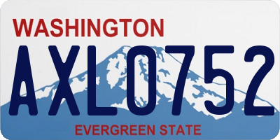 WA license plate AXL0752