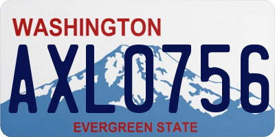 WA license plate AXL0756