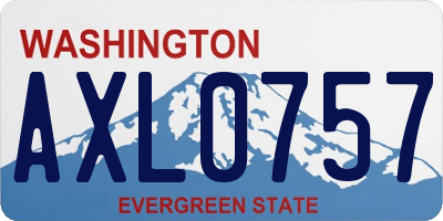 WA license plate AXL0757