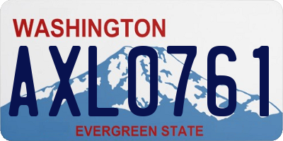 WA license plate AXL0761