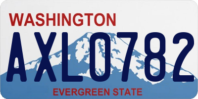 WA license plate AXL0782