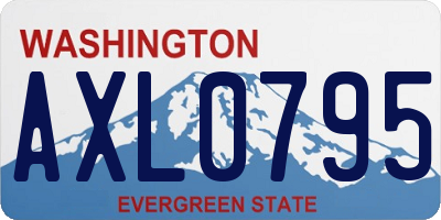 WA license plate AXL0795